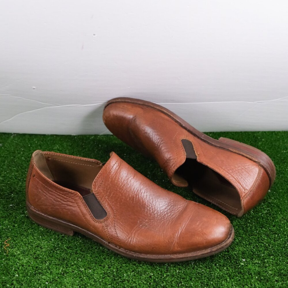 Trask Blaine Vibram Sole Slip On Loafer Brown Leather Men's Size 11M 30-1500